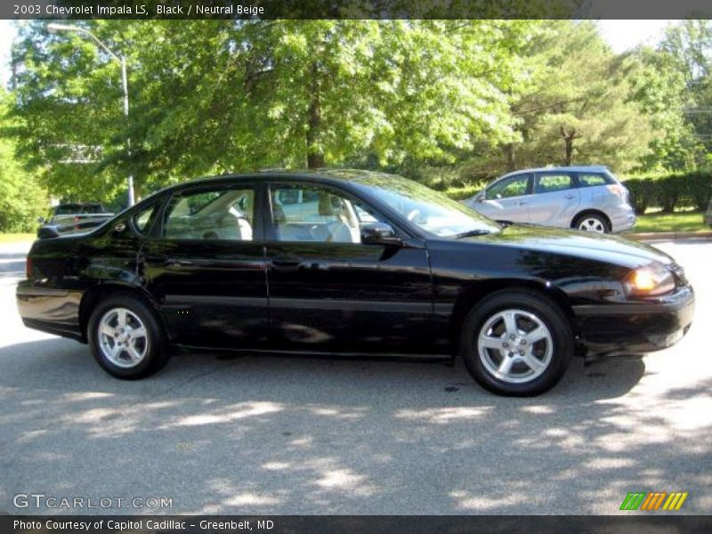 Black / Neutral Beige 2003 Chevrolet Impala LS