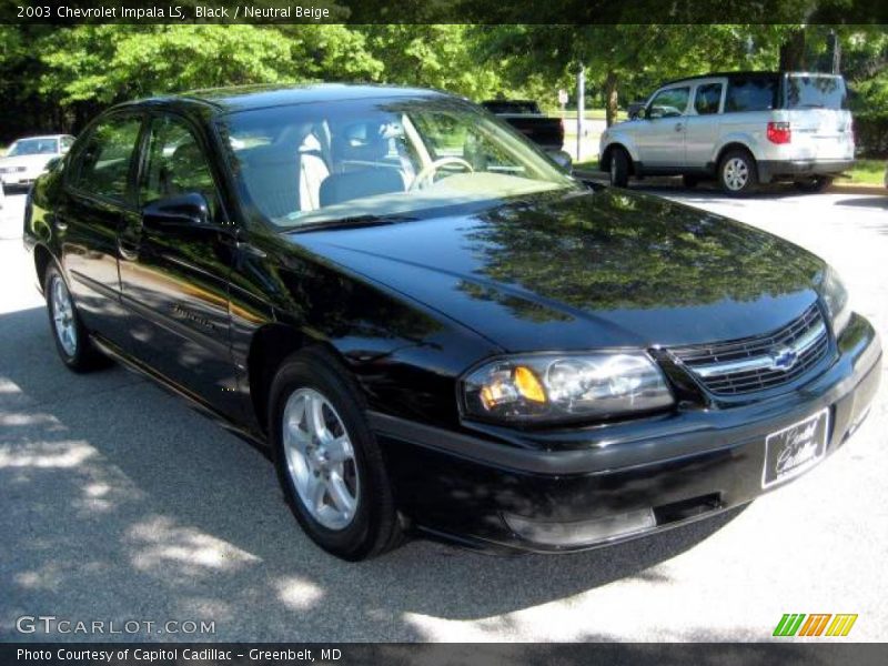 Black / Neutral Beige 2003 Chevrolet Impala LS