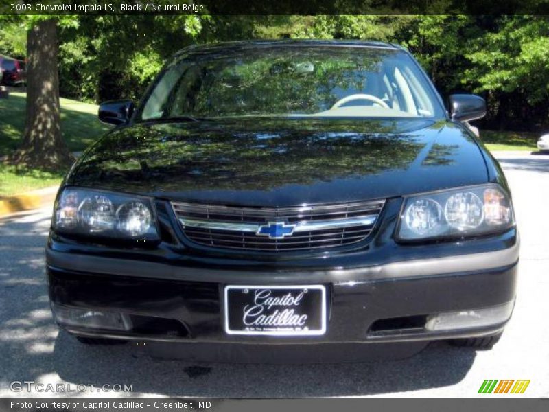 Black / Neutral Beige 2003 Chevrolet Impala LS