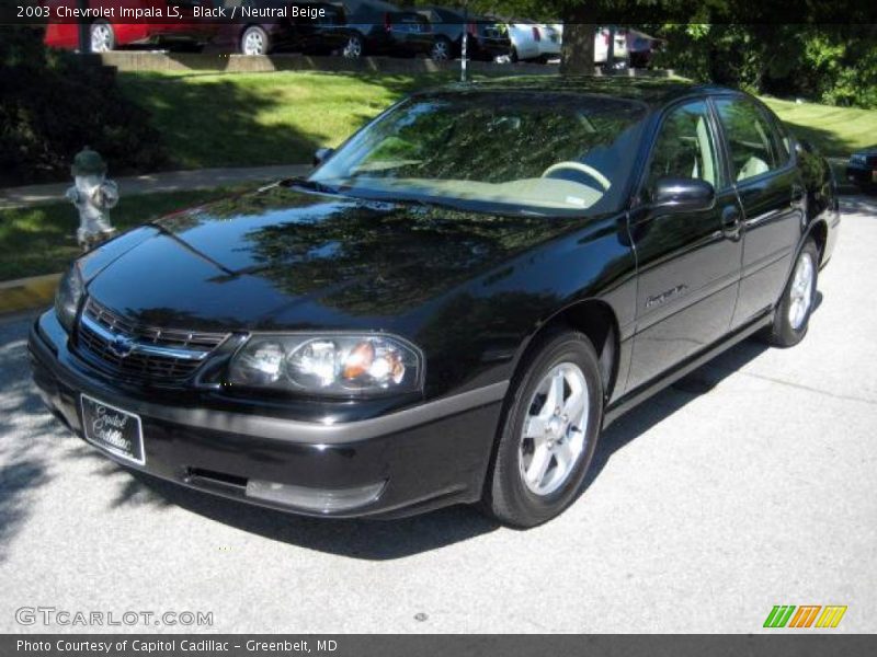 Black / Neutral Beige 2003 Chevrolet Impala LS