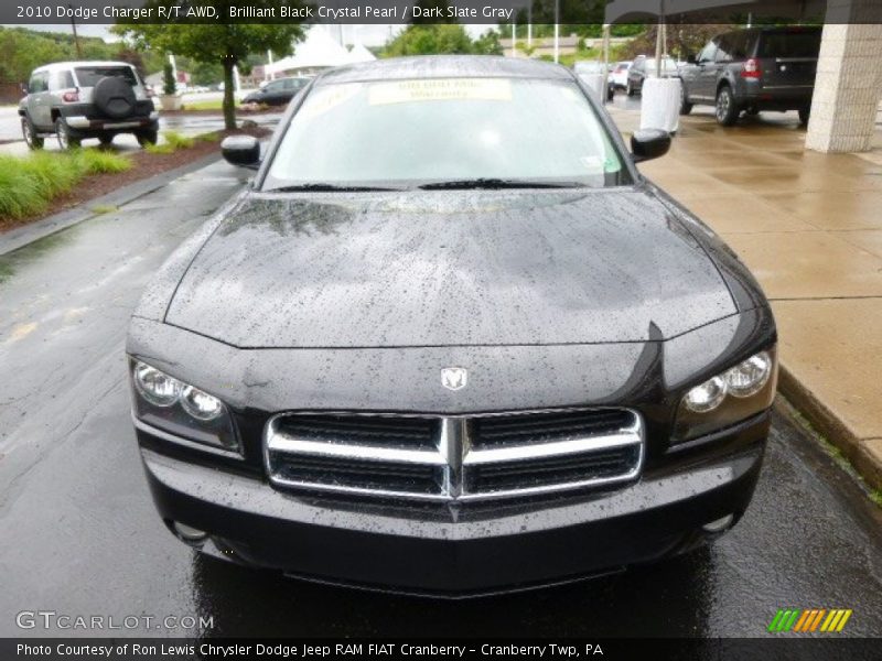 Brilliant Black Crystal Pearl / Dark Slate Gray 2010 Dodge Charger R/T AWD