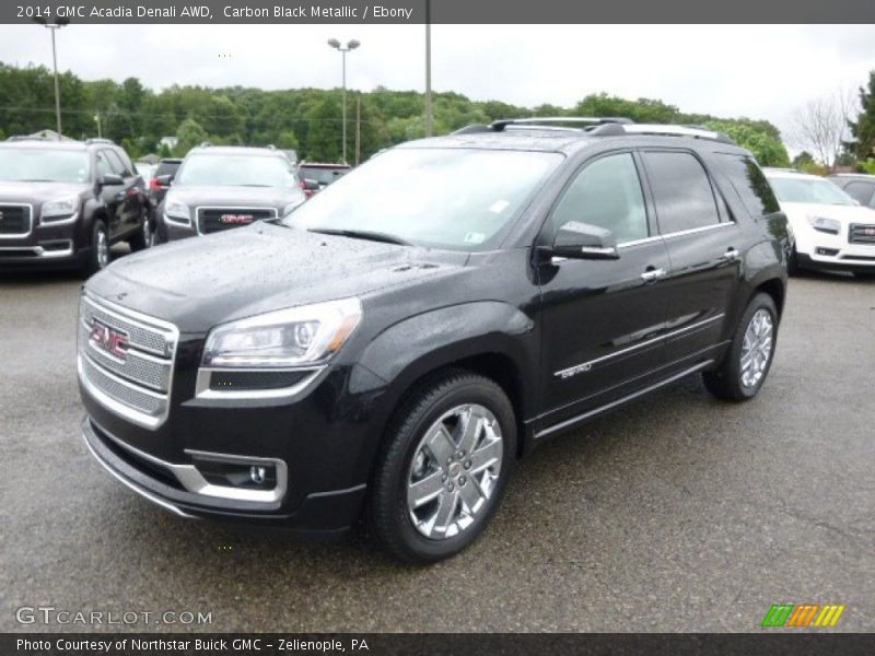 Carbon Black Metallic / Ebony 2014 GMC Acadia Denali AWD