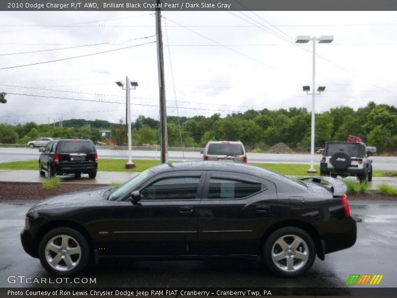 Brilliant Black Crystal Pearl / Dark Slate Gray 2010 Dodge Charger R/T AWD