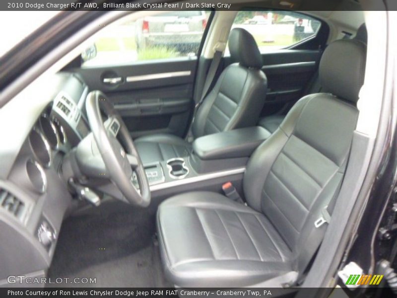 Brilliant Black Crystal Pearl / Dark Slate Gray 2010 Dodge Charger R/T AWD