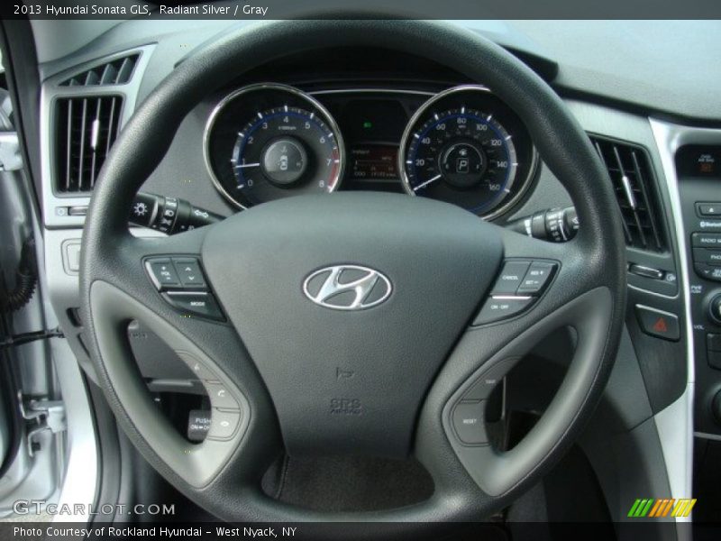 Radiant Silver / Gray 2013 Hyundai Sonata GLS