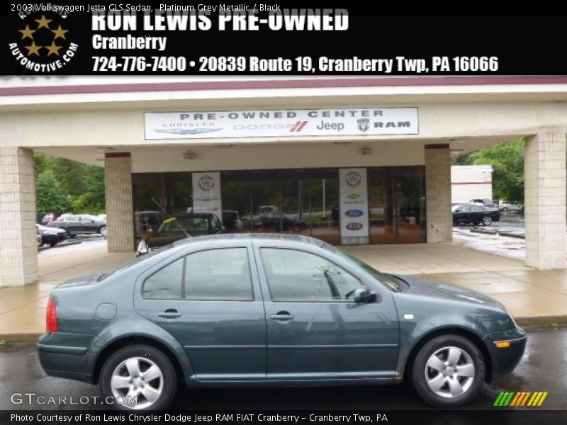 Platinum Grey Metallic / Black 2003 Volkswagen Jetta GLS Sedan