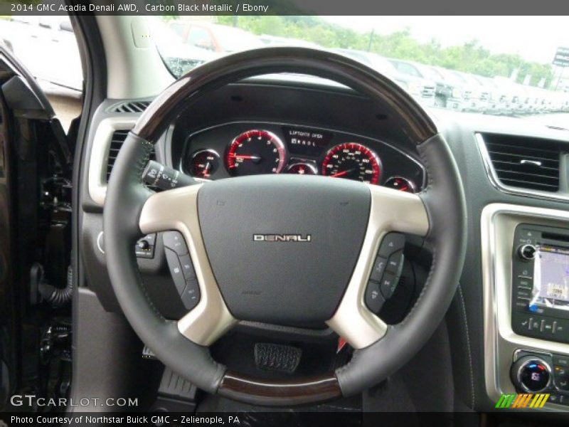 Carbon Black Metallic / Ebony 2014 GMC Acadia Denali AWD