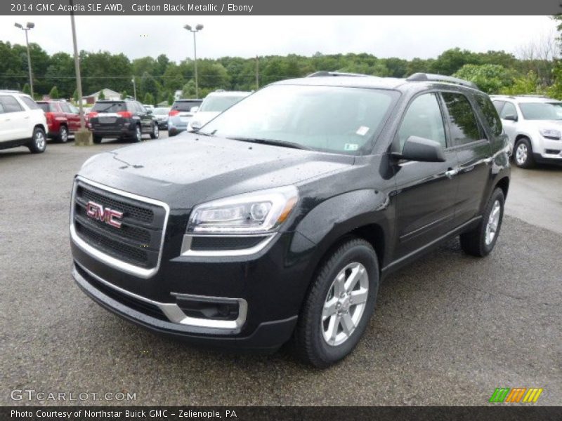 Carbon Black Metallic / Ebony 2014 GMC Acadia SLE AWD