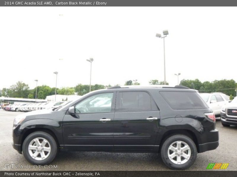 Carbon Black Metallic / Ebony 2014 GMC Acadia SLE AWD
