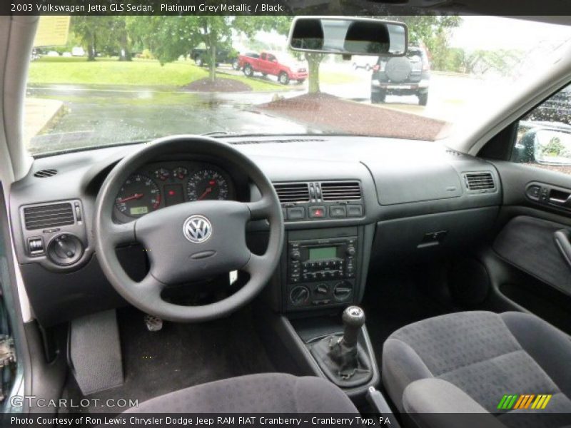 Platinum Grey Metallic / Black 2003 Volkswagen Jetta GLS Sedan