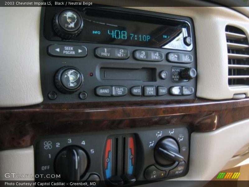 Black / Neutral Beige 2003 Chevrolet Impala LS