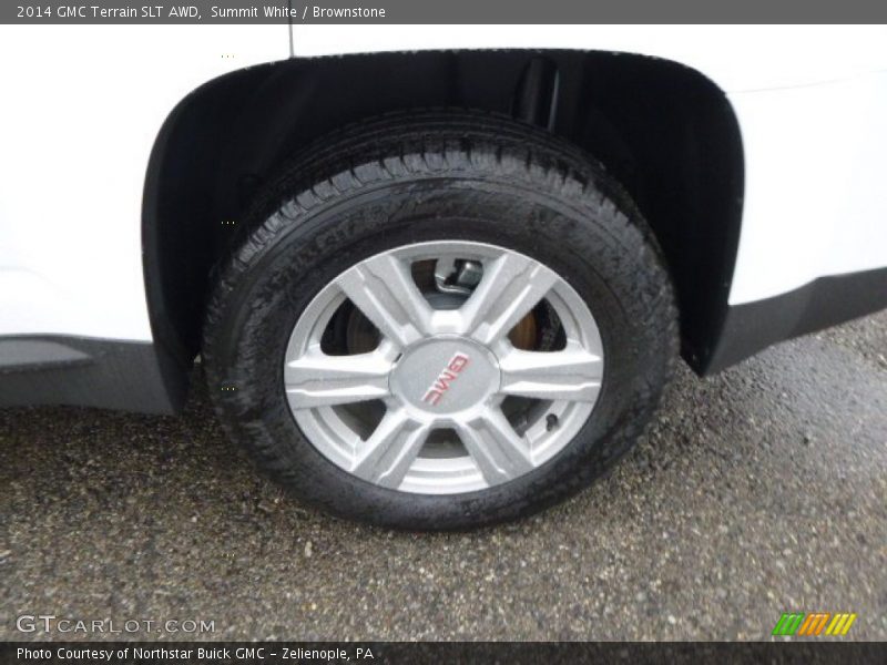 Summit White / Brownstone 2014 GMC Terrain SLT AWD
