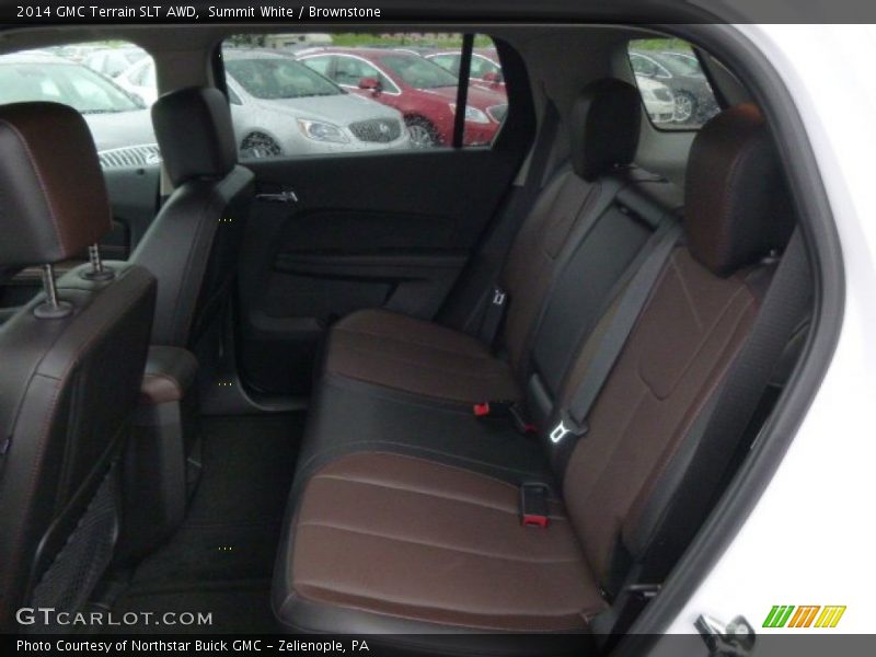 Summit White / Brownstone 2014 GMC Terrain SLT AWD