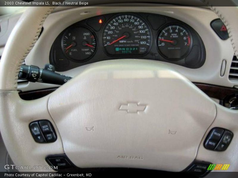 Black / Neutral Beige 2003 Chevrolet Impala LS