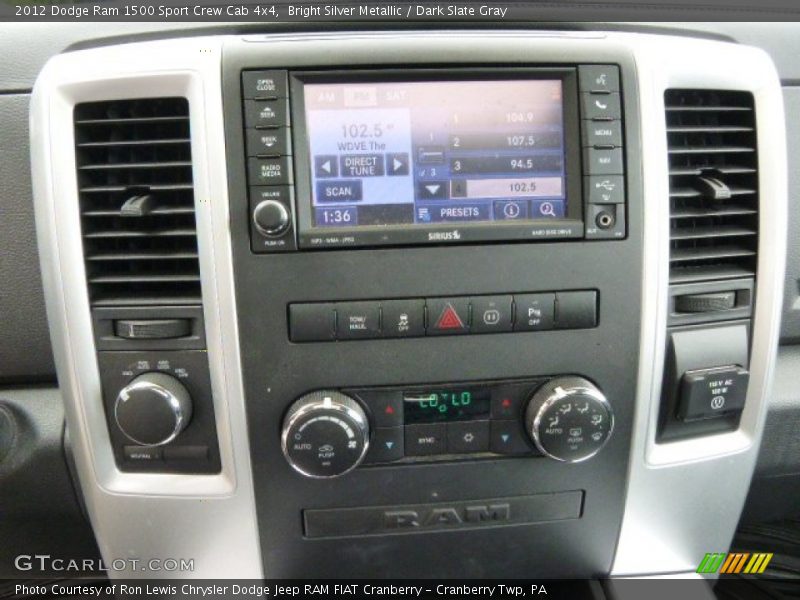 Bright Silver Metallic / Dark Slate Gray 2012 Dodge Ram 1500 Sport Crew Cab 4x4
