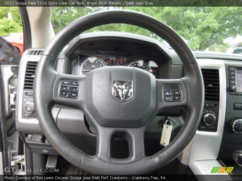 Bright Silver Metallic / Dark Slate Gray 2012 Dodge Ram 1500 Sport Crew Cab 4x4