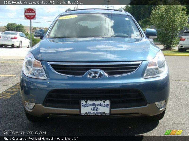 Marine Blue / Gray 2012 Hyundai Veracruz Limited AWD