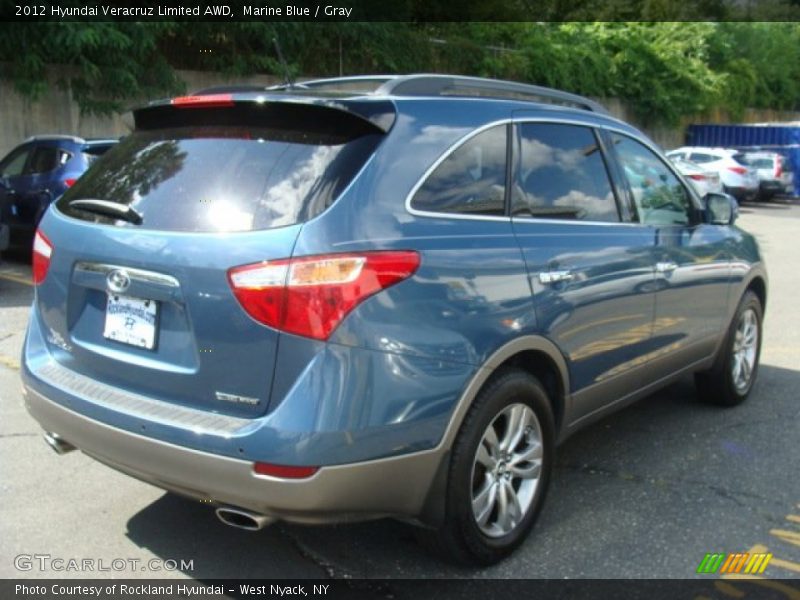 Marine Blue / Gray 2012 Hyundai Veracruz Limited AWD