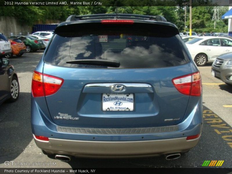 Marine Blue / Gray 2012 Hyundai Veracruz Limited AWD