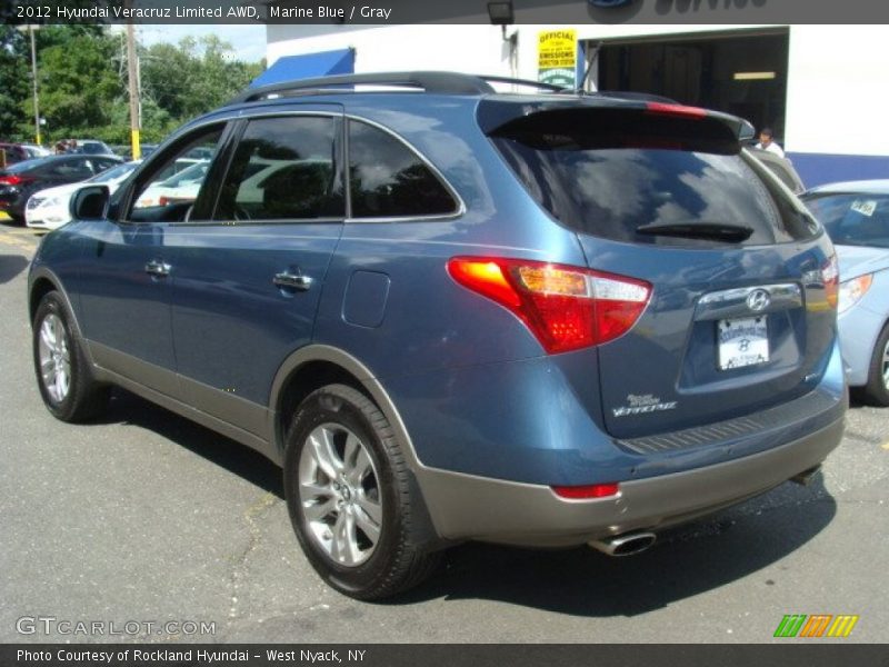 Marine Blue / Gray 2012 Hyundai Veracruz Limited AWD