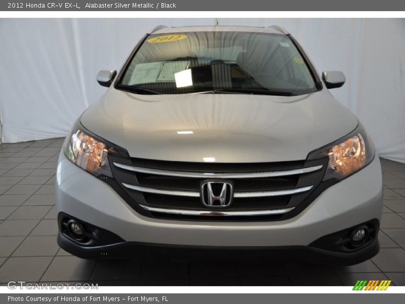 Alabaster Silver Metallic / Black 2012 Honda CR-V EX-L