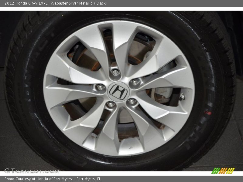 Alabaster Silver Metallic / Black 2012 Honda CR-V EX-L