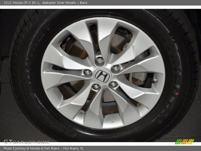 Alabaster Silver Metallic / Black 2012 Honda CR-V EX-L