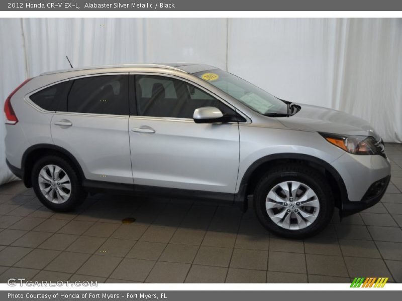 Alabaster Silver Metallic / Black 2012 Honda CR-V EX-L