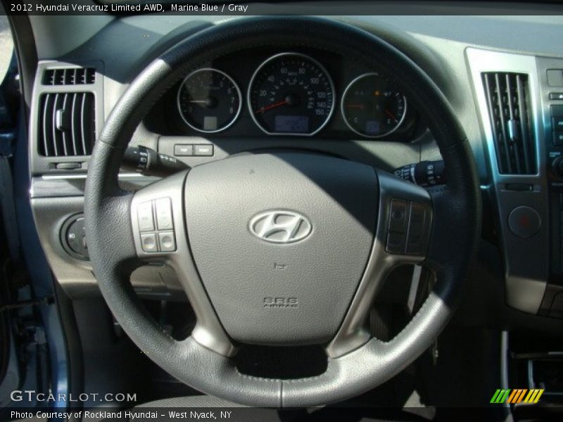 Marine Blue / Gray 2012 Hyundai Veracruz Limited AWD