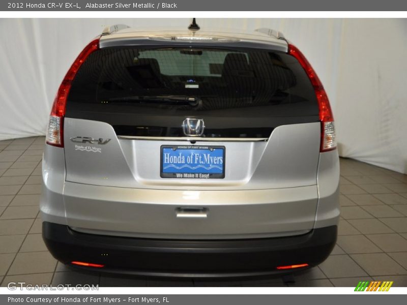Alabaster Silver Metallic / Black 2012 Honda CR-V EX-L