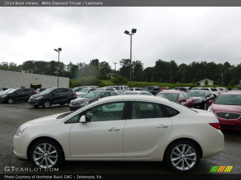 White Diamond Tricoat / Cashmere 2014 Buick Verano