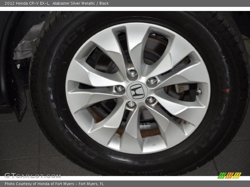 Alabaster Silver Metallic / Black 2012 Honda CR-V EX-L