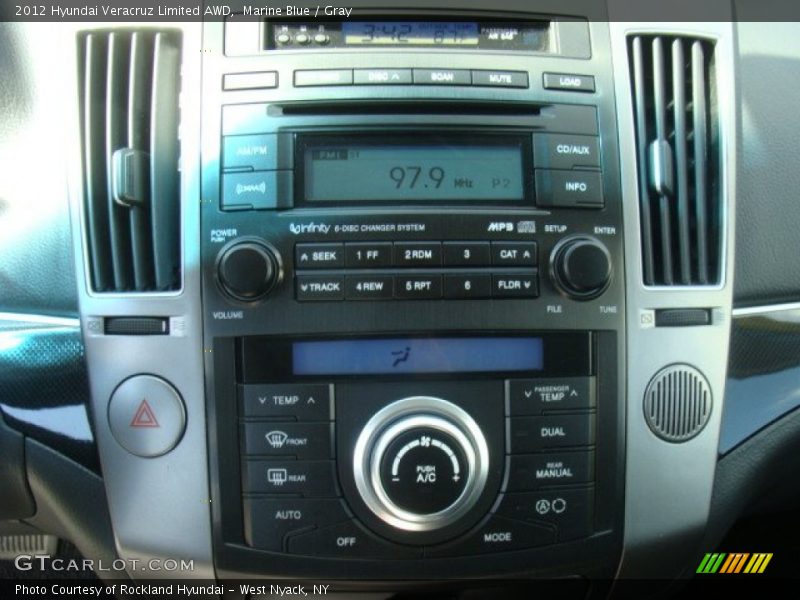 Marine Blue / Gray 2012 Hyundai Veracruz Limited AWD