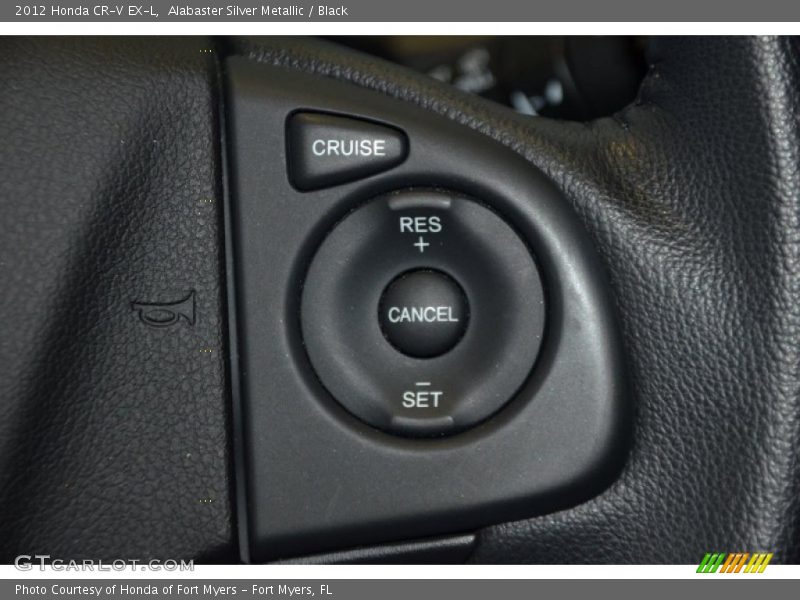 Alabaster Silver Metallic / Black 2012 Honda CR-V EX-L