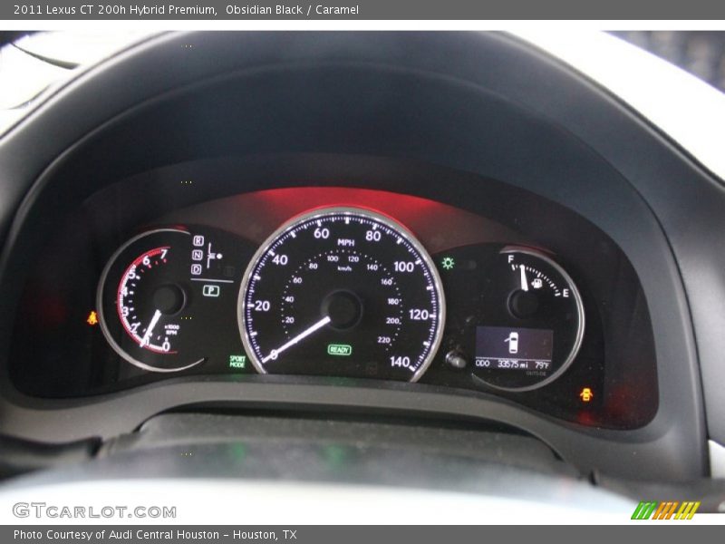Obsidian Black / Caramel 2011 Lexus CT 200h Hybrid Premium