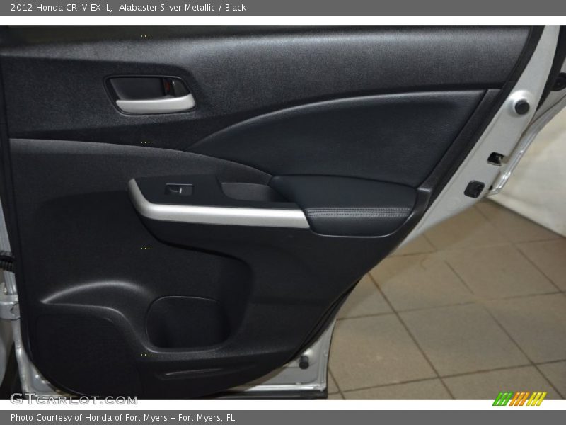 Alabaster Silver Metallic / Black 2012 Honda CR-V EX-L