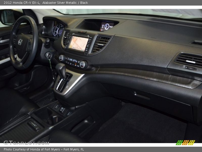 Alabaster Silver Metallic / Black 2012 Honda CR-V EX-L