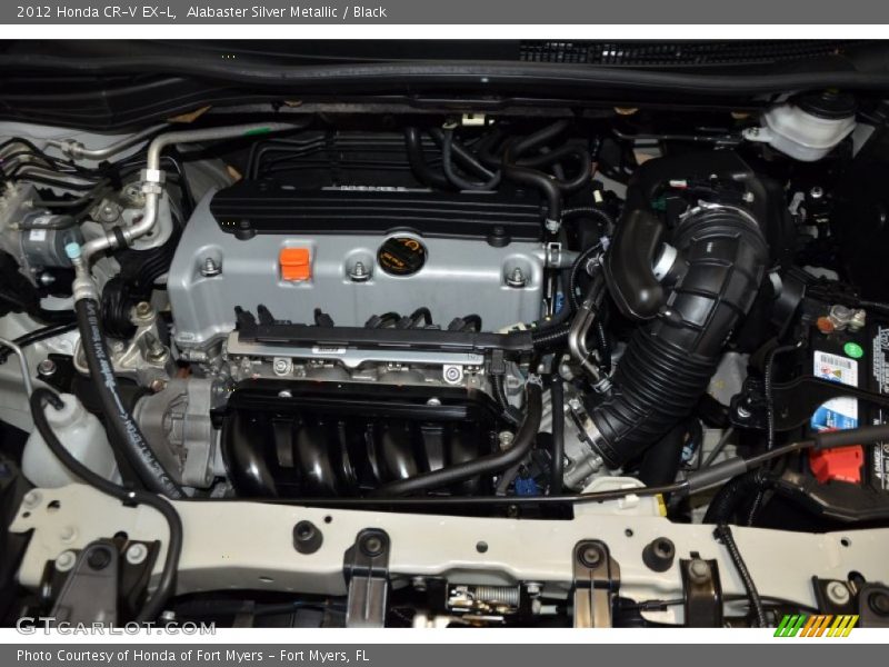 Alabaster Silver Metallic / Black 2012 Honda CR-V EX-L