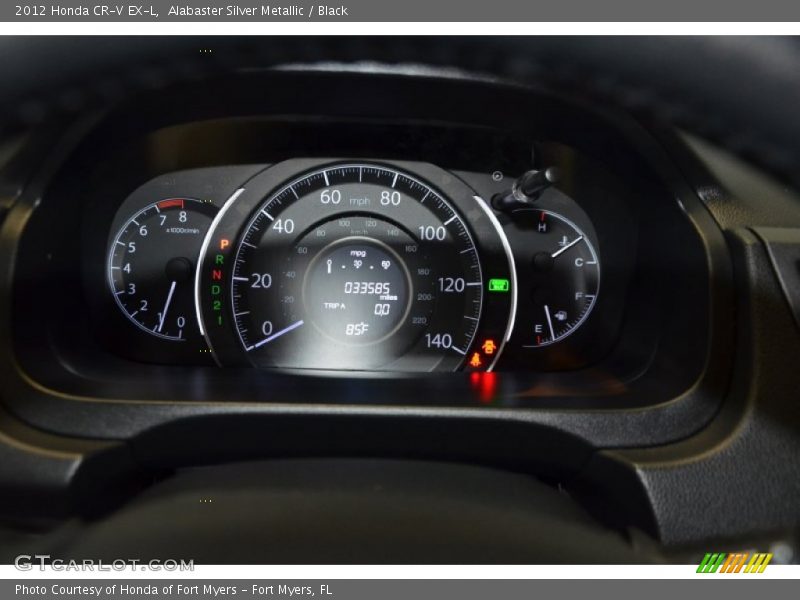 Alabaster Silver Metallic / Black 2012 Honda CR-V EX-L