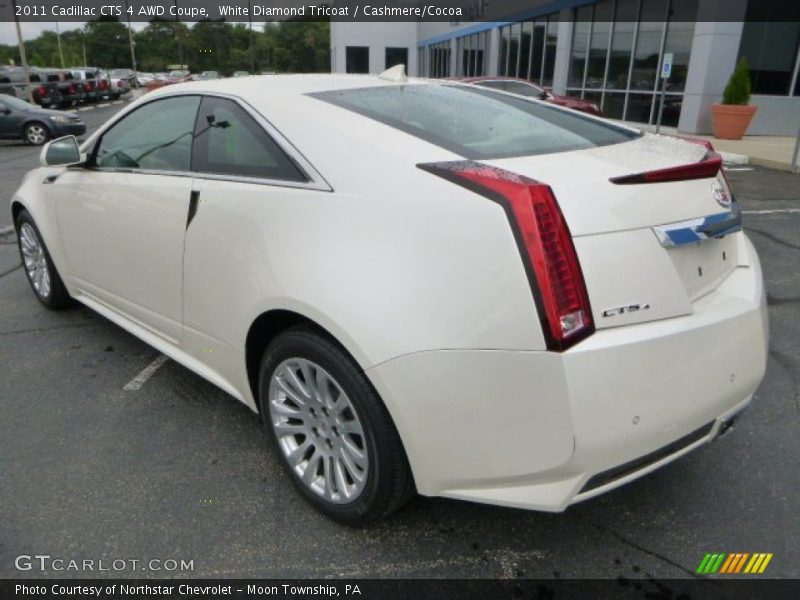 White Diamond Tricoat / Cashmere/Cocoa 2011 Cadillac CTS 4 AWD Coupe