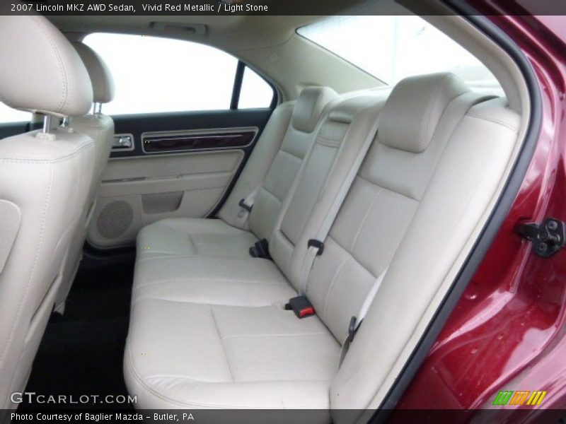 Vivid Red Metallic / Light Stone 2007 Lincoln MKZ AWD Sedan