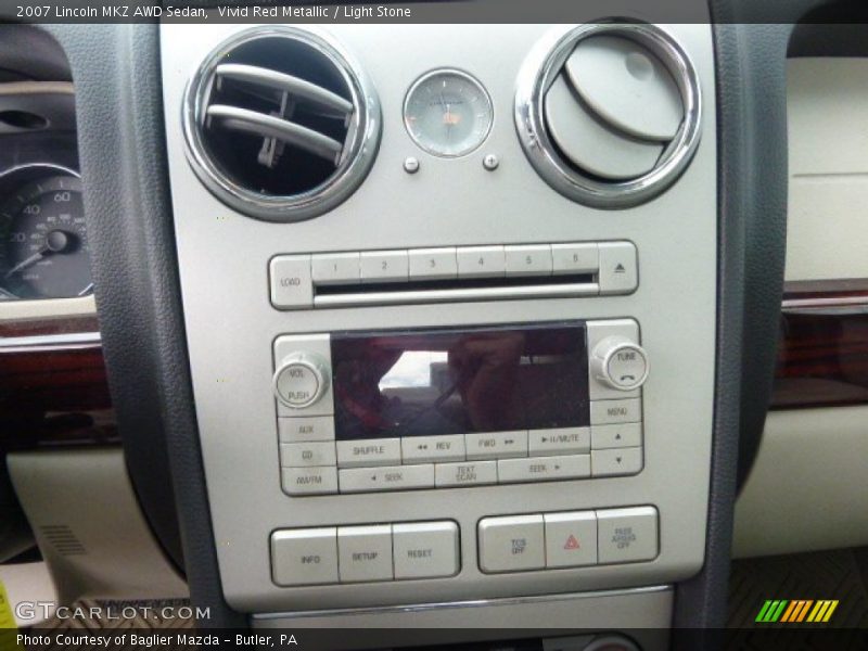 Vivid Red Metallic / Light Stone 2007 Lincoln MKZ AWD Sedan