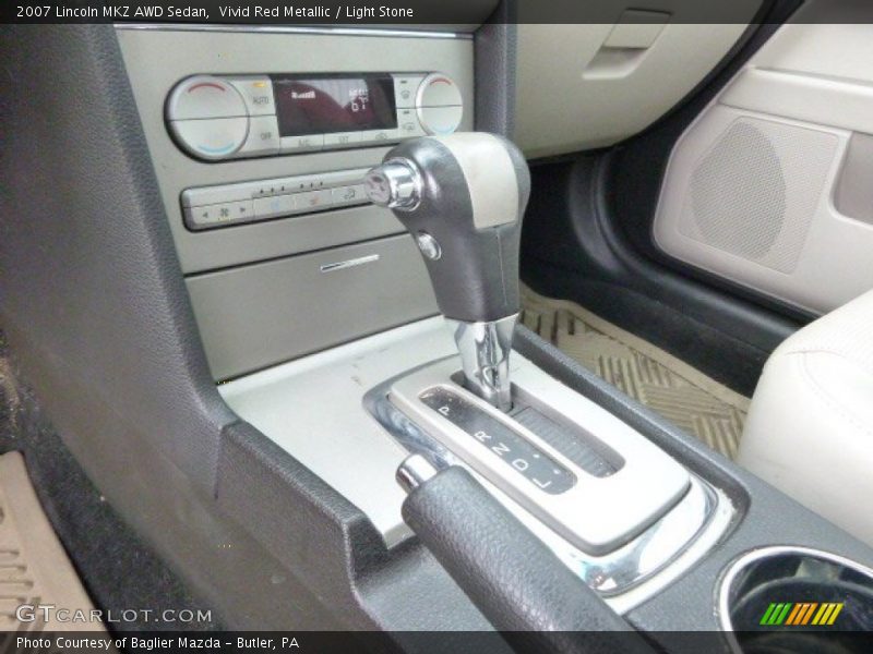 Vivid Red Metallic / Light Stone 2007 Lincoln MKZ AWD Sedan