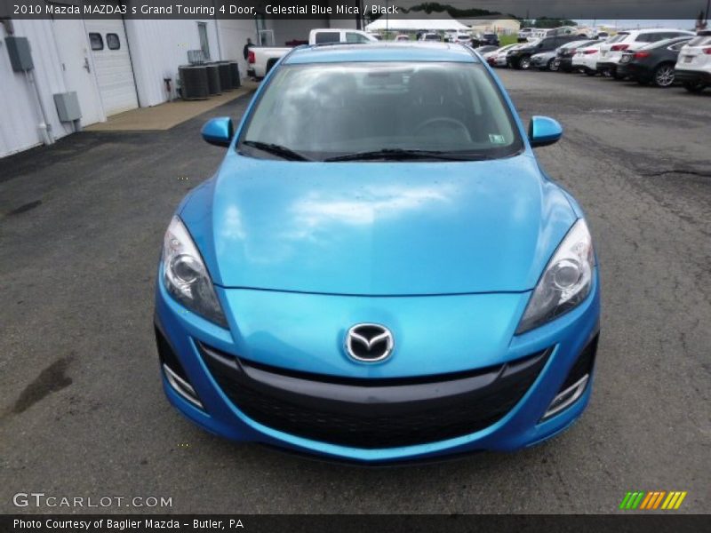 Celestial Blue Mica / Black 2010 Mazda MAZDA3 s Grand Touring 4 Door