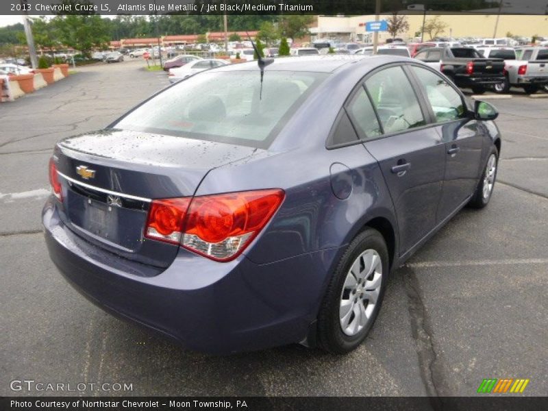 Atlantis Blue Metallic / Jet Black/Medium Titanium 2013 Chevrolet Cruze LS