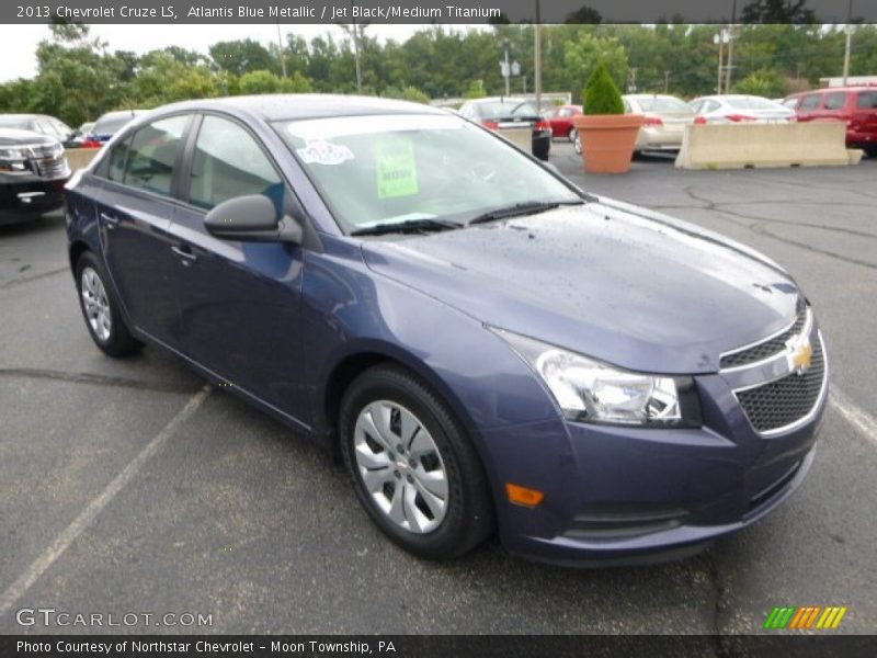 Atlantis Blue Metallic / Jet Black/Medium Titanium 2013 Chevrolet Cruze LS