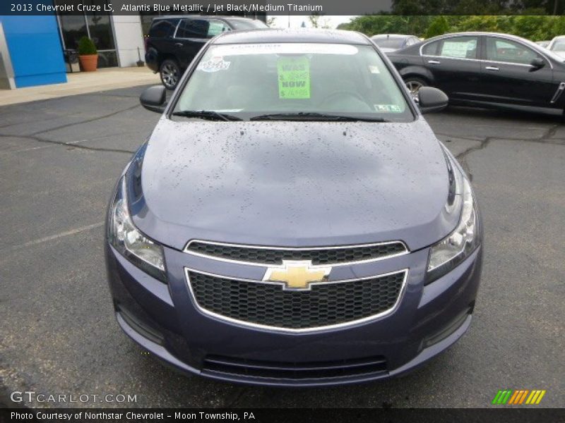 Atlantis Blue Metallic / Jet Black/Medium Titanium 2013 Chevrolet Cruze LS