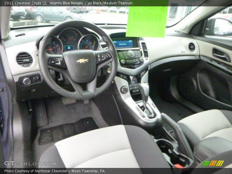 Atlantis Blue Metallic / Jet Black/Medium Titanium 2013 Chevrolet Cruze LS