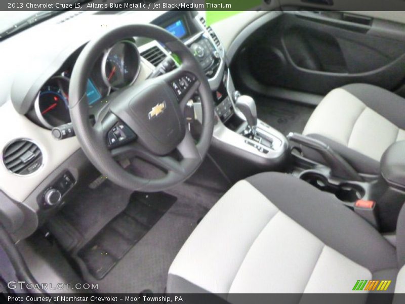 Atlantis Blue Metallic / Jet Black/Medium Titanium 2013 Chevrolet Cruze LS