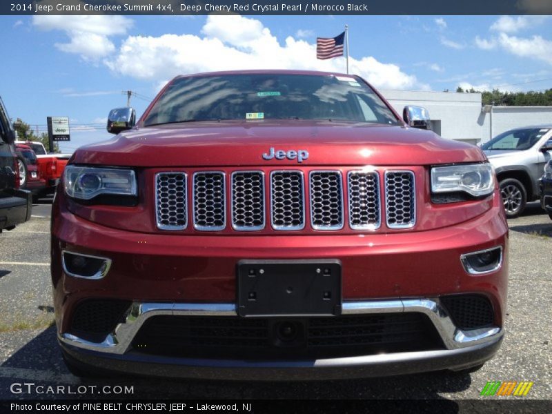 Deep Cherry Red Crystal Pearl / Morocco Black 2014 Jeep Grand Cherokee Summit 4x4